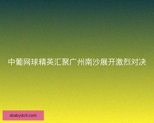 中葡网球精英汇聚广州南沙展开激烈对决